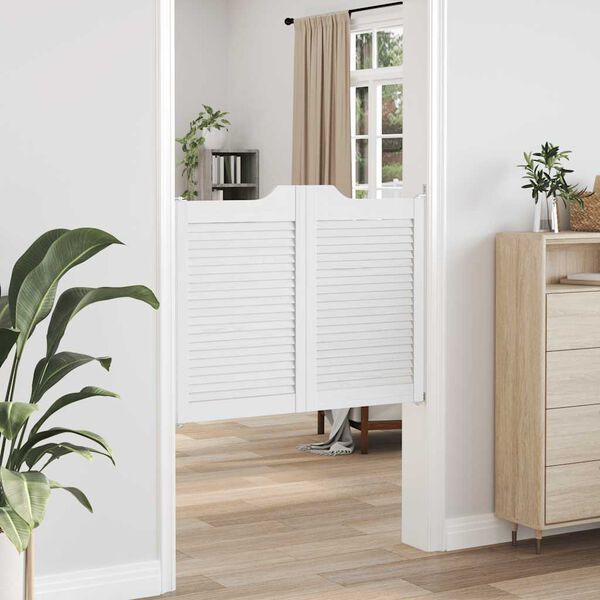 vidaXL Draaideuren louvredesign 1-paar 80x100 cm wit