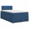 vidaXL Boxspringbed met matras met hoofdeinde Blauw 120 x 190 cm Stof