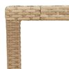 vidaXL Tuintafel 150x90x75 cm poly rattan en massief acaciahout beige