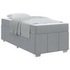 vidaXL Bedframe met matras Lichtgrijs 120 x 190 cm Stof