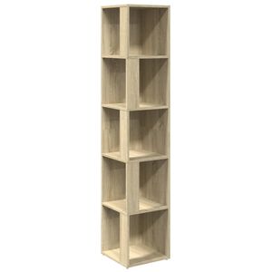 vidaXL Hoekkast 33x33x164,5 cm bewerkt hout sonoma eikenkleurig