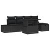 vidaXL Tuin Sofa Set 6 st Poly riet
