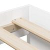 vidaXL Opbergbedframe met lade Wit 234 x 103 x 53.5 cm Bewerkt hout