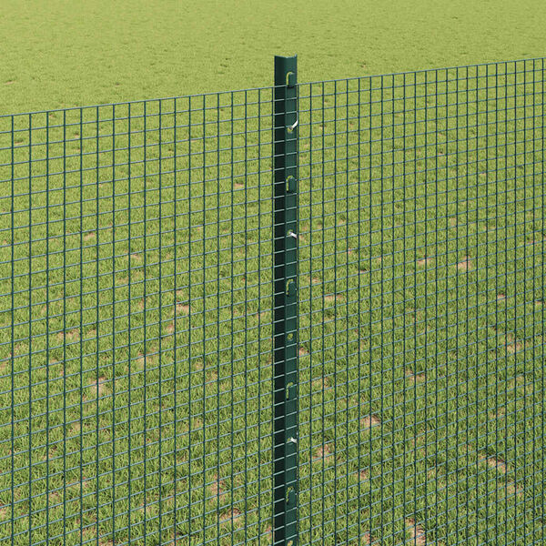 vidaXL Hek met Paal Groen 1,4 x 50 m Staal en PVC