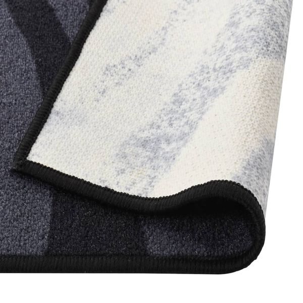 vidaXL Tapijtloper 80x500 cm zwart