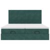 vidaXL Ottoman bed met matrassen en LED's 160x200cm fluweel