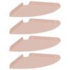 vidaXL Hoek Vloeiende Plank Hoekmontage 4 st Roze 24 x 24 x 2 cm