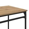 vidaXL Bureau Artisan Eiken 135 x 50 x 90 cm Bewerkt hout