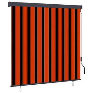vidaXL Rolgordijn Oranje en Bruin 180 x 250 cm Stof en Aluminium