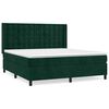 vidaXL Boxspring met matras fluweel donkergroen 180x200 cm