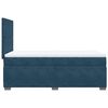 vidaXL Boxspring met matras fluweel blauw 80x200 cm
