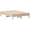 vidaXL Bedframe zonder matras massief grenenhout 140x190 cm