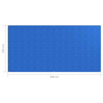 vidaXL Tenttapijt 250x500 cm blauw