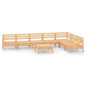 vidaXL 8-delige Loungeset massief grenenhout