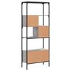 vidaXL Boekenkast 5-laags 76x33x188,5 cm bewerkt hout grijs sonoma