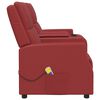 vidaXL Massagestoel 2-zits verstelbaar kunstleer wijnrood