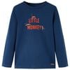 vidaXL Kindershirt met lange mouwen 92 marineblauw