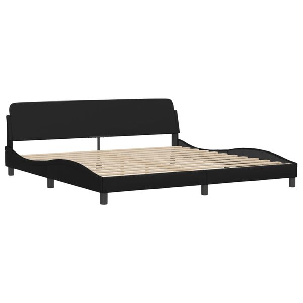 vidaXL Bedframe "Dover" kunstleer zwart 193x203 cm