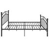 vidaXL Bedframe metaal zwart 160x200 cm
