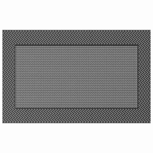 vidaXL Buitentapijt ARAKIL Zwart en grijs 250 x 400 cm PP