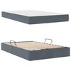vidaXL Opbergbed met matras Donkergrijs 120 x 200 cm Fluweel