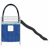 vidaXL Loftbed voor Kids Wit en Blauw 74,5 x 190 cm Metaal