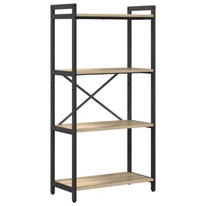 vidaXL Boekenkast 60 x 30 x 120 cm Bewerkt hout Sonoma Eiken