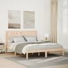 vidaXL Bedframe extra lang zonder matras massief hout 140x220 cm