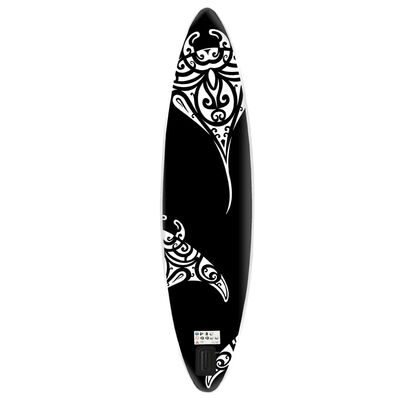 vidaXL Stand Up Paddleboardset opblaasbaar 366x76x15 cm zwart