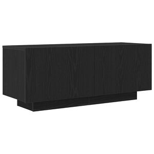 vidaXL TV-kast 100 x 35 x 40 cm Zwart Eiken Bewerkt hout