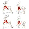 vidaXL Kerst Rendier 4 st 180 LED's Warmwit 43 x 19 x 65 cm