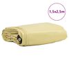 vidaXL Zeil 650g / m² Beige 1,5 x 2,5 m Canvas met PVC-coating