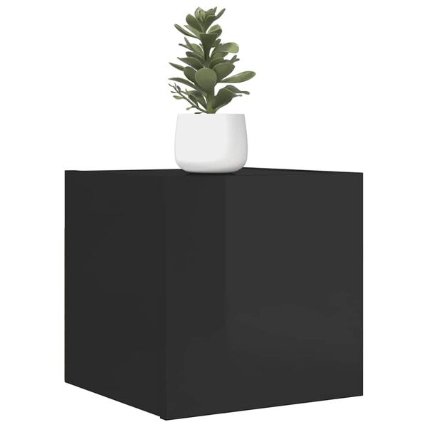 vidaXL Tv-wandmeubelen 4 st 30,5x30x30 cm hoogglans zwart