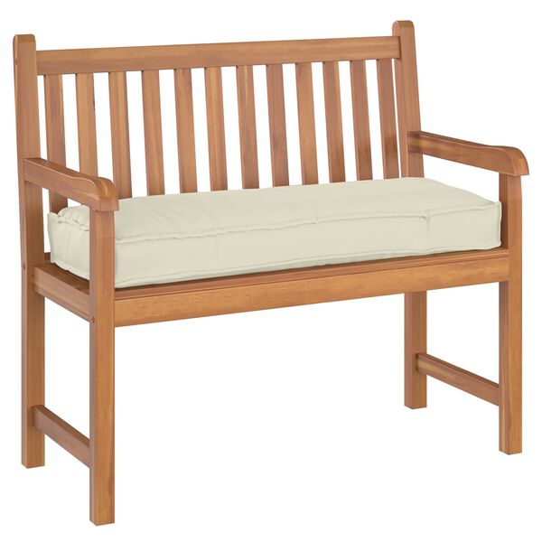 vidaXL Kussen Cr&egrave;me 110 x 40 x 8 cm Oxford Stof