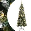 vidaXL Kunstkerstboom Groen 240 cm PVC en Plastic en Staal