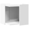 vidaXL Kattenbakkast 53x53x51 cm bewerkt hout wit