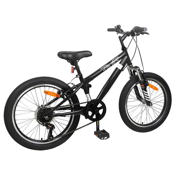 vidaXL Mountainbike 20 Inch 6-Speed voor 5-8 jaar oud Zwart