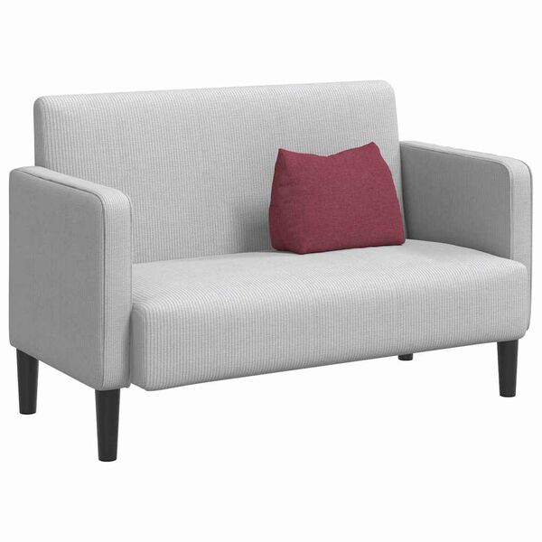 vidaXL Rugkussen Wijnrood 45 x 20 x 35 cm Stof