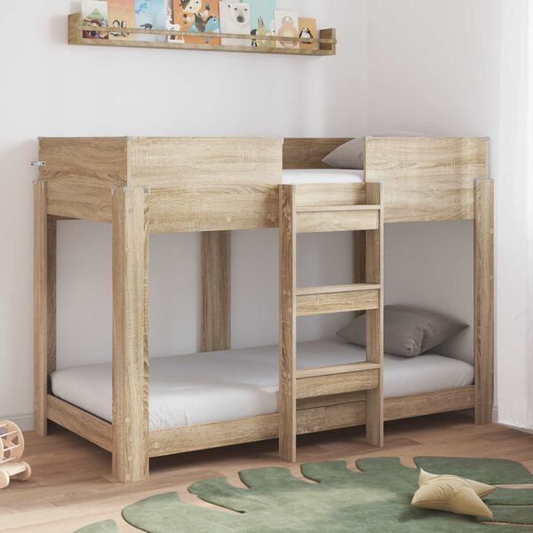 vidaXL Bunk Bed voor Kinderen Sonoma Eiken 80 x 160 cm Bewerkt hout
