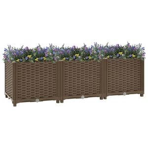 vidaXL Verhoogd bed 120x40x38 cm polypropyleen