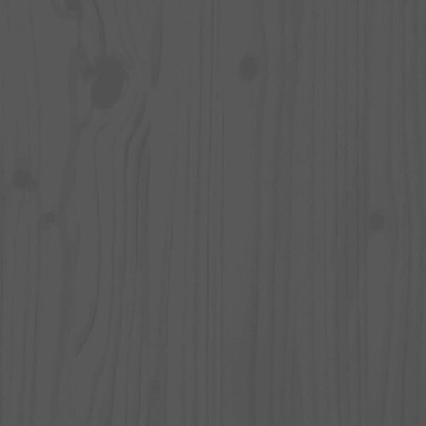 vidaXL Hoofdbord 206x4x100 cm massief grenenhout grijs