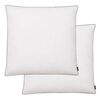 vidaXL Kussens 2 st verenvulling 80x80 cm wit