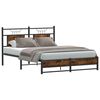 vidaXL Bedframe zonder matras hout gerookt eikenkleurig 150x200 cm