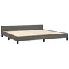 vidaXL Bedframe zonder matras 200x200 cm fluweel donkergrijs