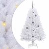 vidaXL Kunstkerstboom 150 cm PVC en staal Wit