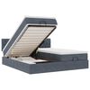 vidaXL Ottoman bed met matrassen en LED's 160x200cm fluweel