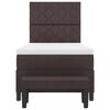 vidaXL Boxspringbed met matras Donkerbruin 100 x 200 cm Stof
