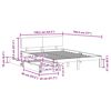 vidaXL Bedframe met lades massief grenenhout wit 135x190 cm