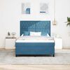 vidaXL Boxspringbed met matras Donkerblauw 140 x 190 cm Stof