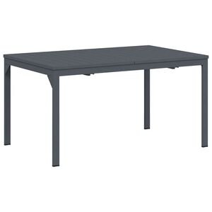 vidaXL Buiten Eettafel Opvouwbaar Antraciet 210 x 90 x 73 cm Staal